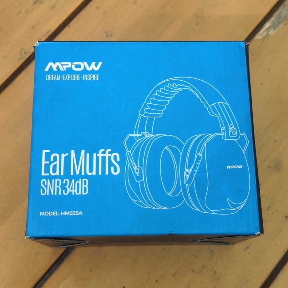 MPOW Noise Reduction Headphones Ear Muff (Black) NEW